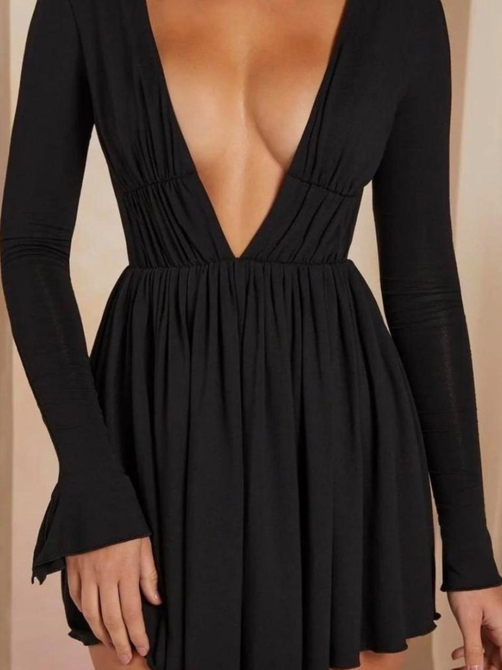 Oh Polly Black Dress Size 4